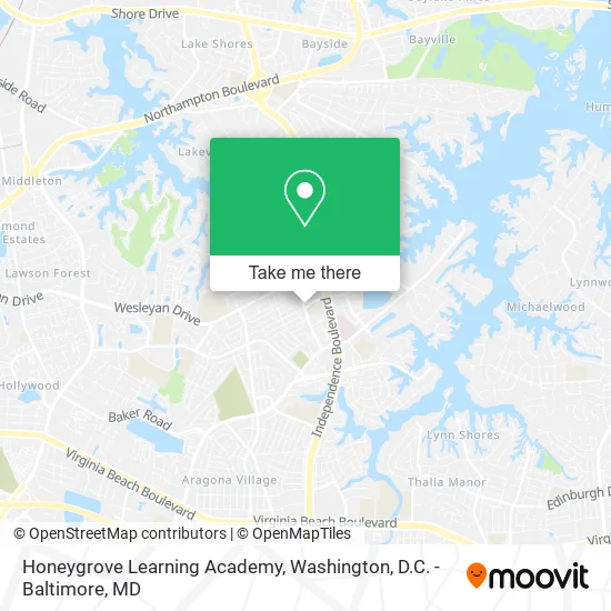Honeygrove Learning Academy map