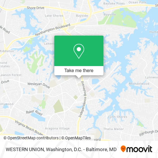 WESTERN UNION map