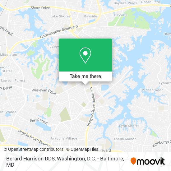 Berard Harrison DDS map
