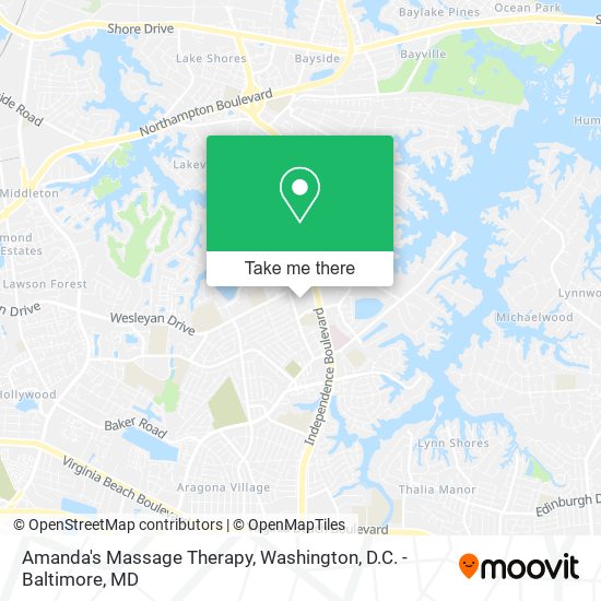 Amanda's Massage Therapy map