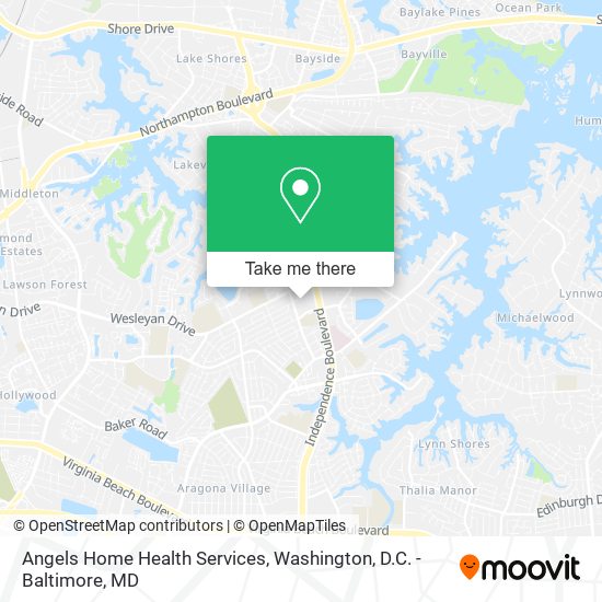 Mapa de Angels Home Health Services