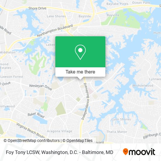 Foy Tony LCSW map
