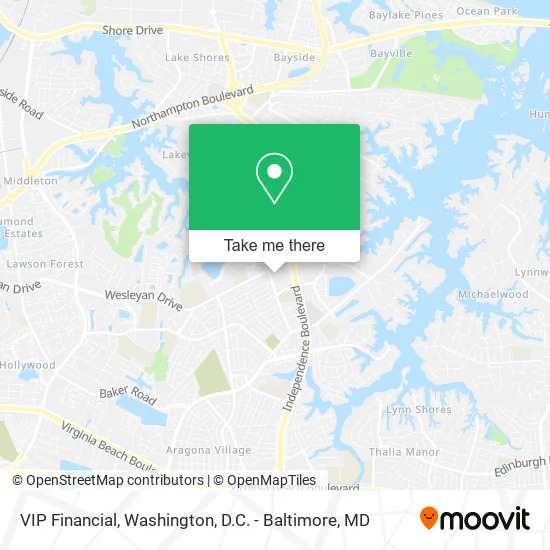 VIP Financial map