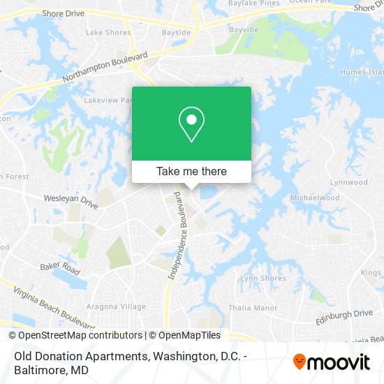 Old Donation Apartments map