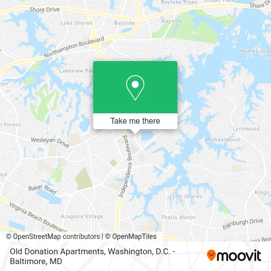 Old Donation Apartments map