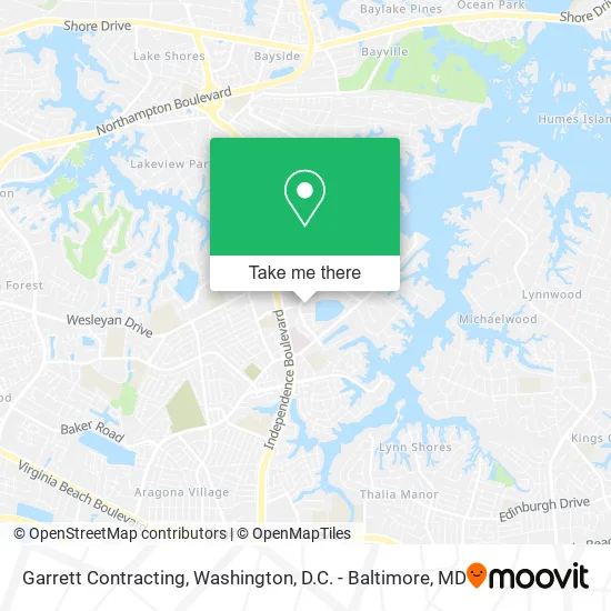 Garrett Contracting map