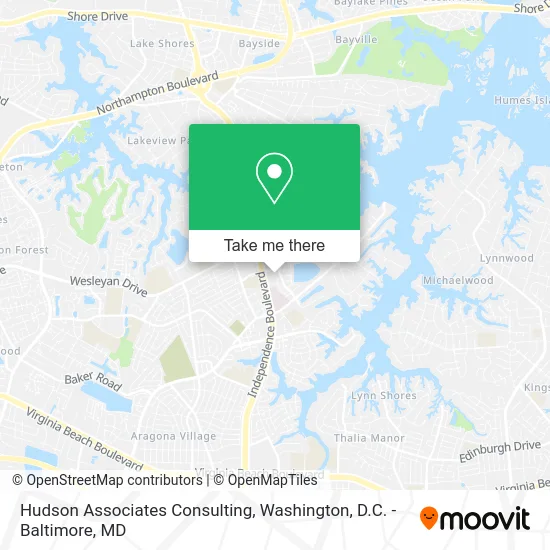 Hudson Associates Consulting map