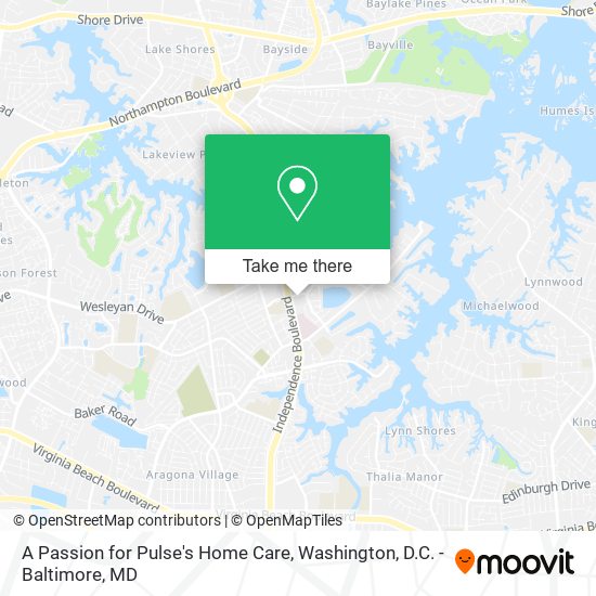 A Passion for Pulse's Home Care map