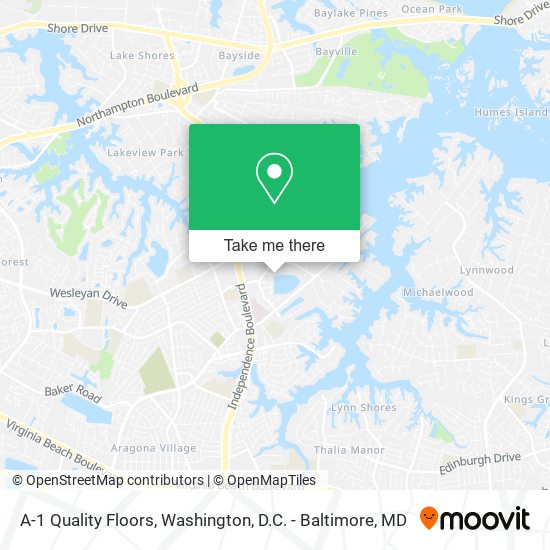 A-1 Quality Floors map