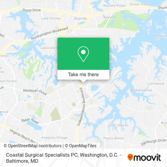 Coastal Surgical Specialists PC map