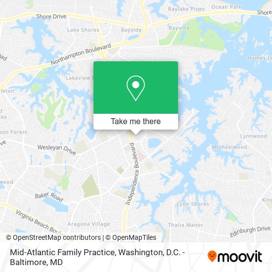 Mid-Atlantic Family Practice map