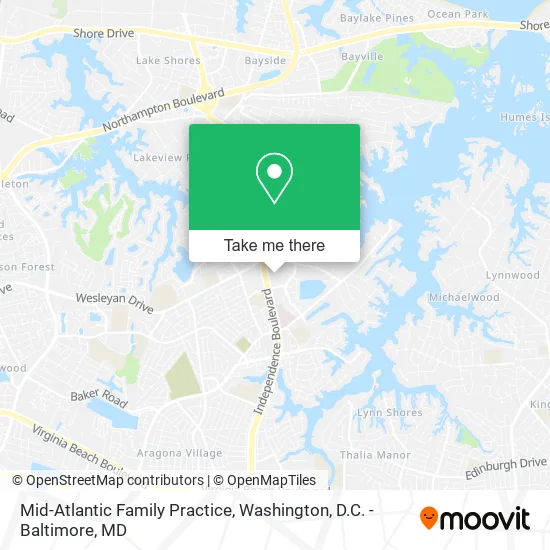 Mid-Atlantic Family Practice map