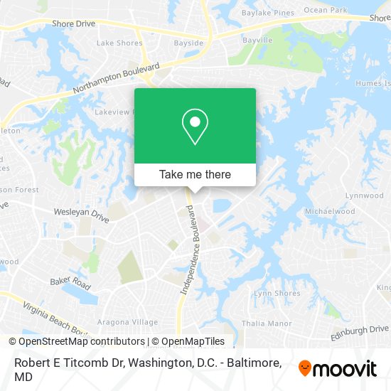 Robert E Titcomb Dr map