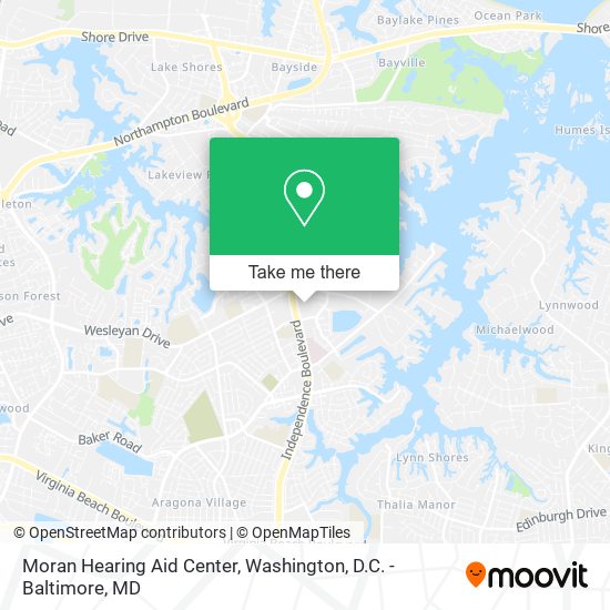 Moran Hearing Aid Center map