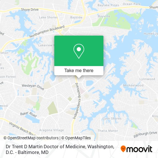 Dr Trent D Martin Doctor of Medicine map