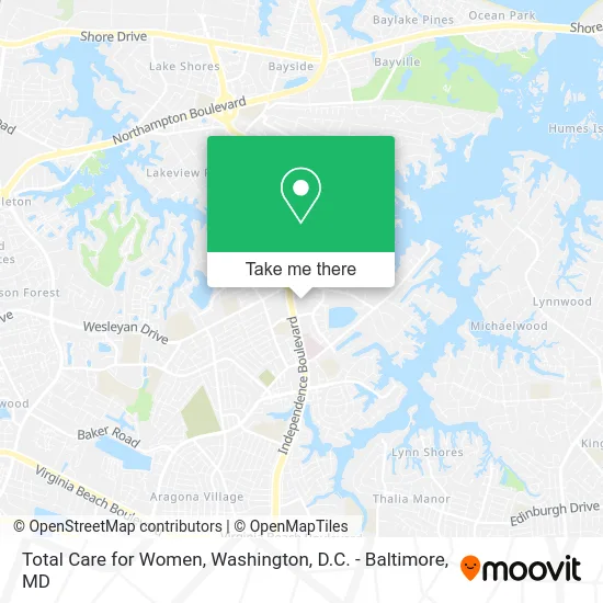 Total Care for Women map