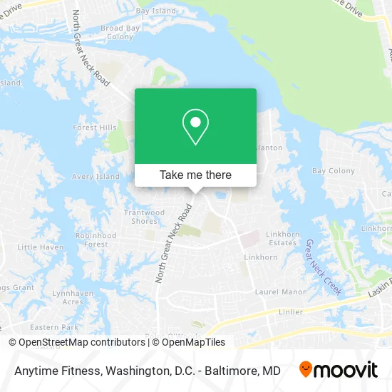 Anytime Fitness map