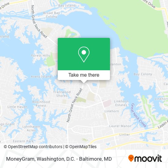 Mapa de MoneyGram