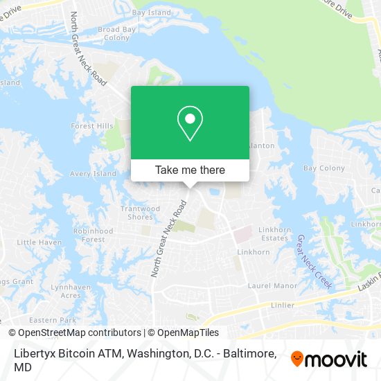 Mapa de Libertyx Bitcoin ATM