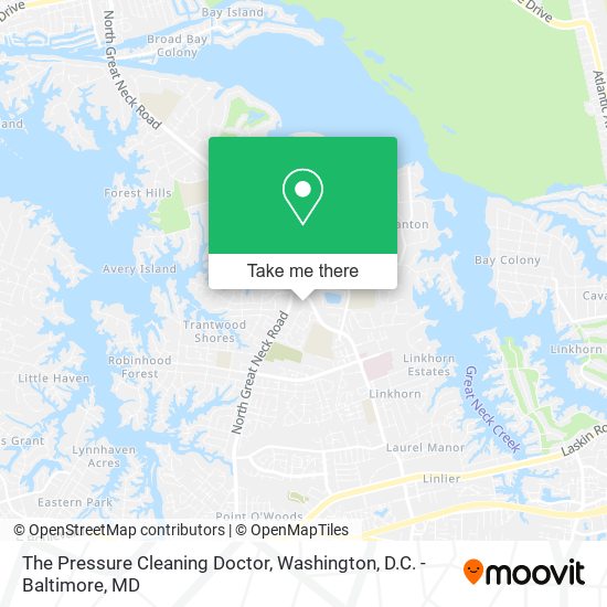 The Pressure Cleaning Doctor map