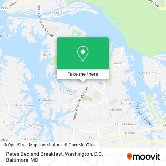 Petes Bed and Breakfast map