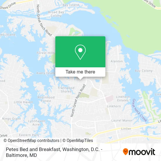 Petes Bed and Breakfast map