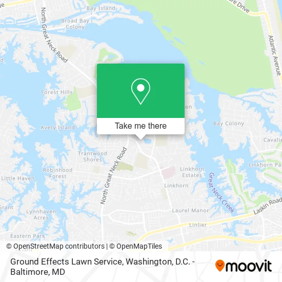 Mapa de Ground Effects Lawn Service