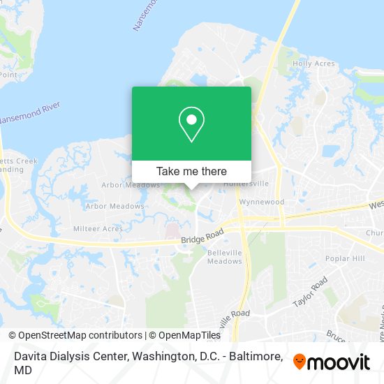 Davita Dialysis Center map