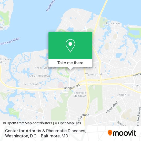 Mapa de Center for Arthritis & Rheumatic Diseases