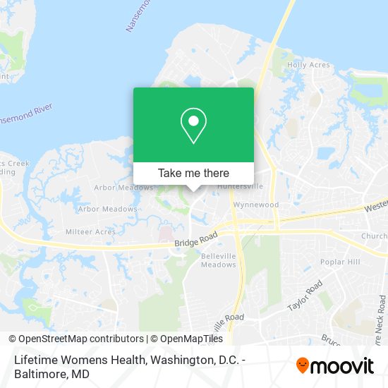Mapa de Lifetime Womens Health