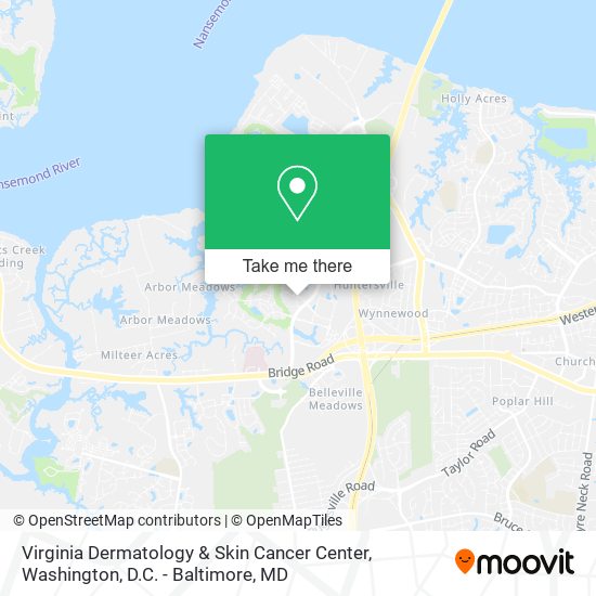 Virginia Dermatology & Skin Cancer Center map