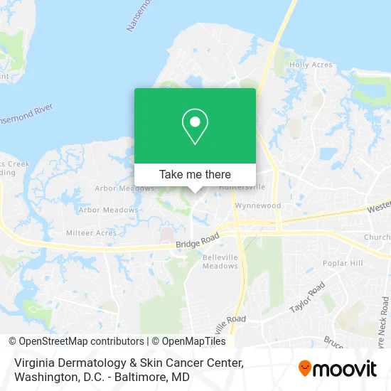Virginia Dermatology & Skin Cancer Center map