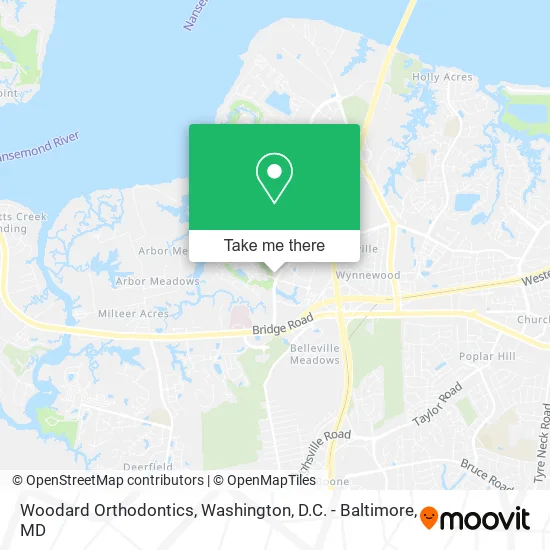 Woodard Orthodontics map