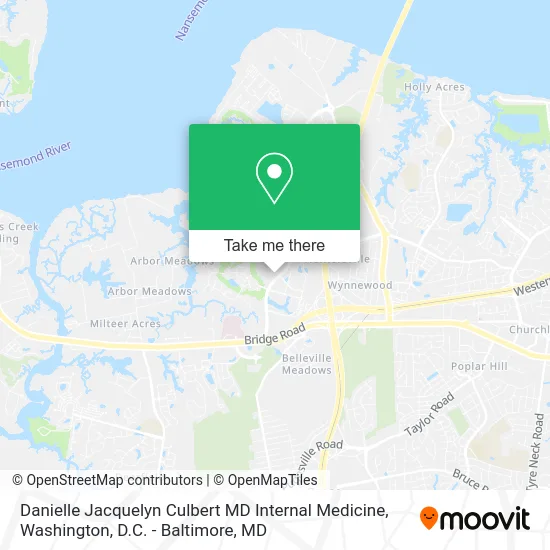 Danielle Jacquelyn Culbert MD Internal Medicine map