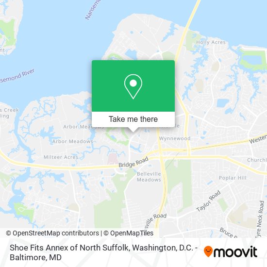 Mapa de Shoe Fits Annex of North Suffolk