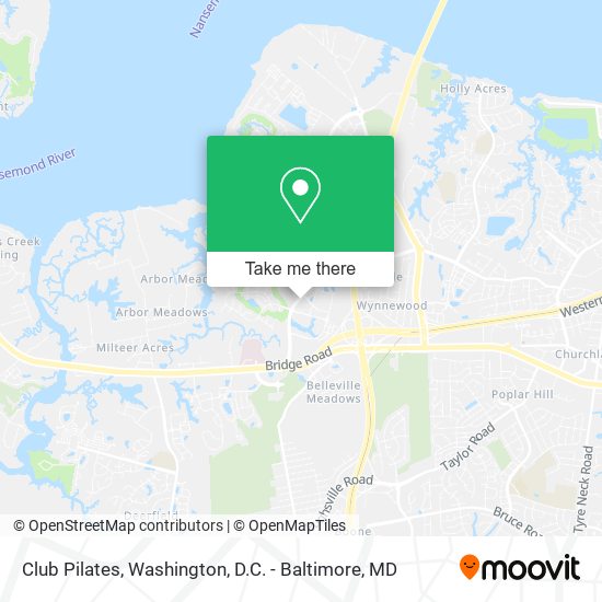 Club Pilates map