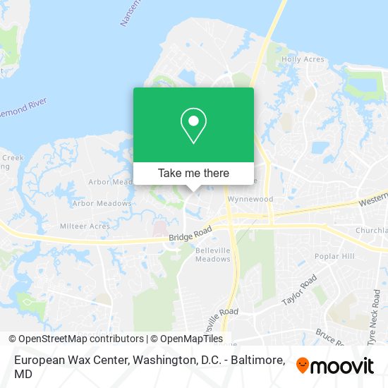 Mapa de European Wax Center