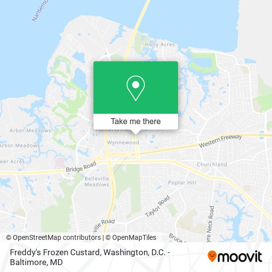 Mapa de Freddy's Frozen Custard