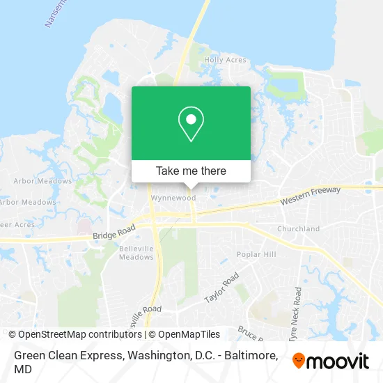 Green Clean Express map