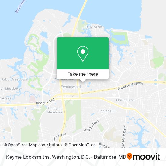 Keyme Locksmiths map