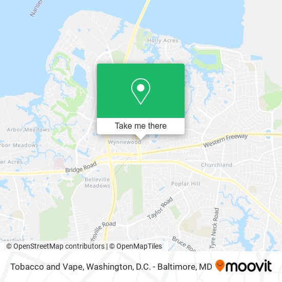 Mapa de Tobacco and Vape