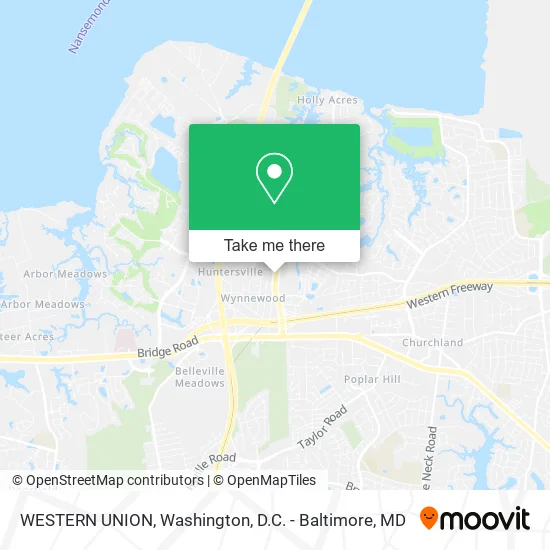 WESTERN UNION map