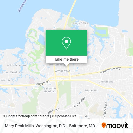 Mapa de Mary Peak Mills