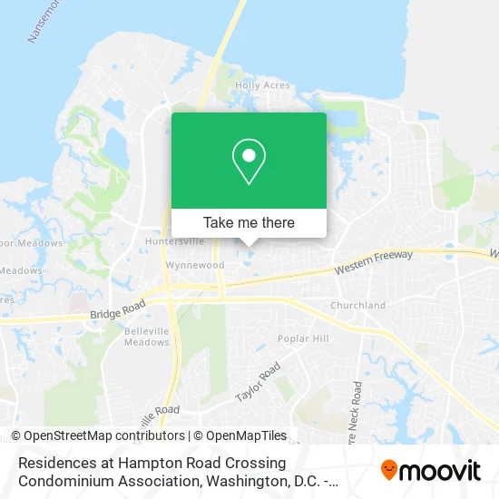 Residences at Hampton Road Crossing Condominium Association map
