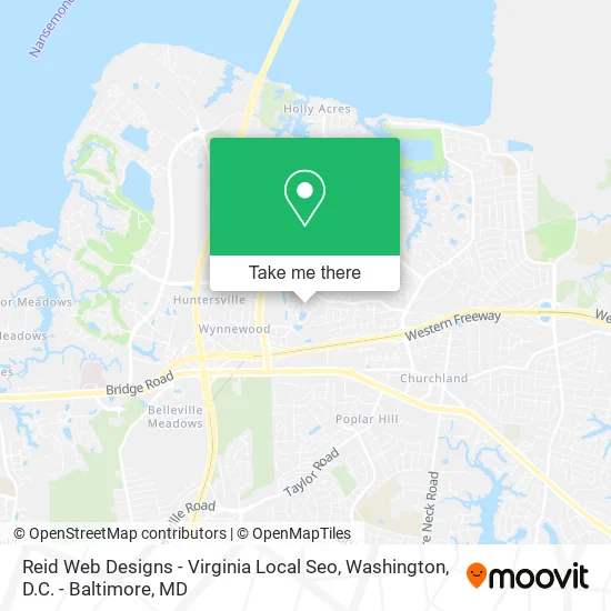 Reid Web Designs - Virginia Local Seo map