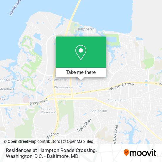 Mapa de Residences at Hampton Roads Crossing