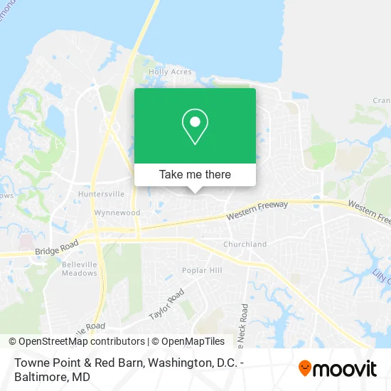 Towne Point & Red Barn map