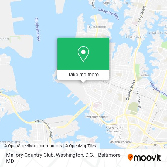 Mapa de Mallory Country Club