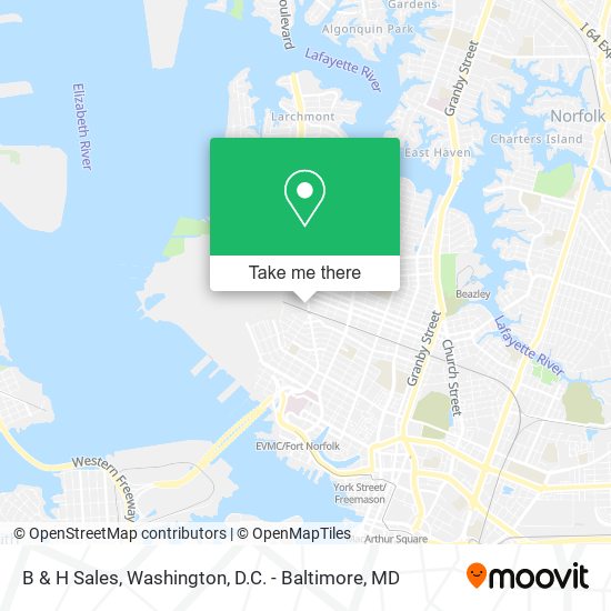 B & H Sales map