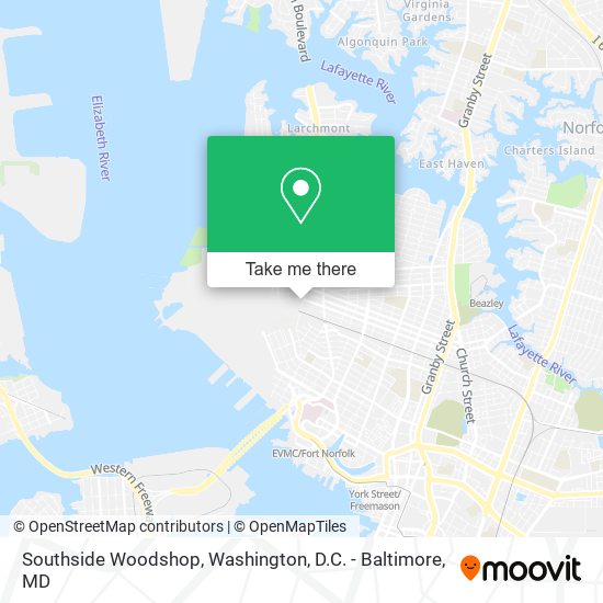 Southside Woodshop map